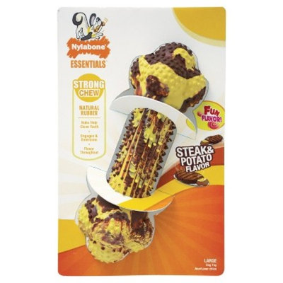 Nylabone Steak and Potatoes Flavored Rubber Duel Action Dog Chew Toy