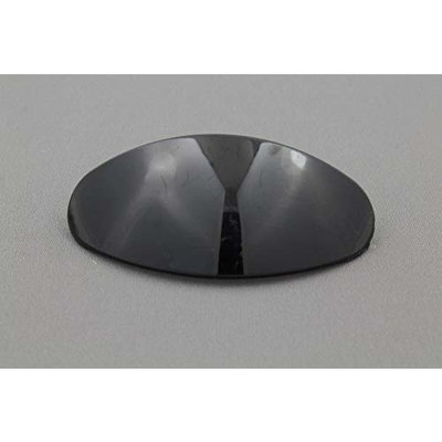 Black oval shape plastic curved barrette hair clip 4.5 long 1 3/4 wide