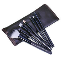 Makeup Brush Set, 7pcs Premium Cosmetic Brushes for Foundation Blending Blush Concealer Eye Shadow, Cruelty-Free Synthetic Fiber Bristles,
