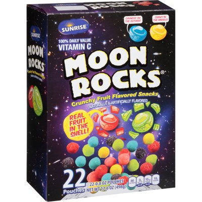 Mclane Company Sunrise Moon Rocks Crunchy Fruit Flavored Snacks, .8 oz, 22 count
