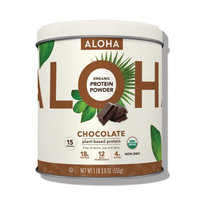 Aloha Protein Powder Tin, Chocolate, 1.12 Lb