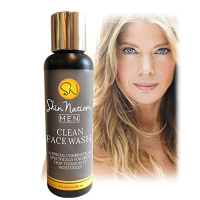 Mens Face Wash - Clarifying Activated Charcoal Cleanser For Men - Tea Tree - Moisturizing - Antioxidants - Made With Organic Natural Ingredients. Skin Nation by Michelle Stafford