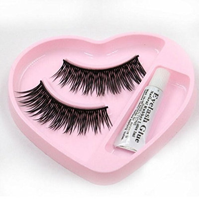 Leoy88 1 pair Natural Long Thick False Eyelashes for Women Girls Makeup