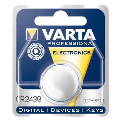 Varta CVR2430 Electronic Lithium 3V Battery for Cameras/MP3 Player and GameBoy (Blue Silver)