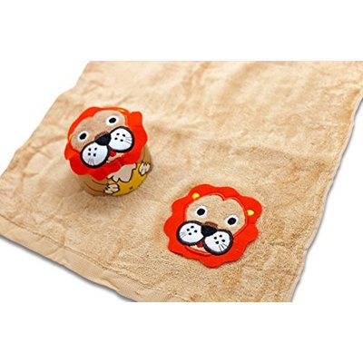 Couture Towel CT-TPLK001501 14 x 13 in. Leonardo The Lion King Towel Orange & Brown Multicolor