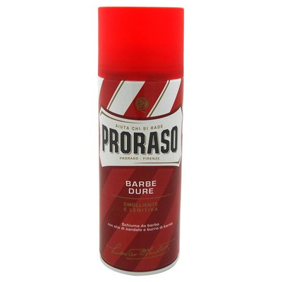 Proraso for Men Emollient and Soothing Shaving Foam with Sandalwood Oil & Shea Butter, 13.52 oz