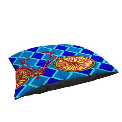 Thumbprintz Neon Party Bike Fleece Pet Bed