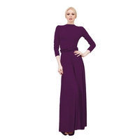 VON VONNI Women's Violet Metallic Victoria Long Sleeve Transformer Dress NWT
