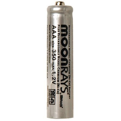 Moonrays 97126 Rechargeable NiCd Batteries for Solar Powered Units (AAA, 4-Piece Pack)