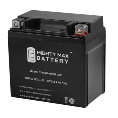 YTX5L-BS Replacement for Adventure Power YTX5L-B 12VX5L-B Battery