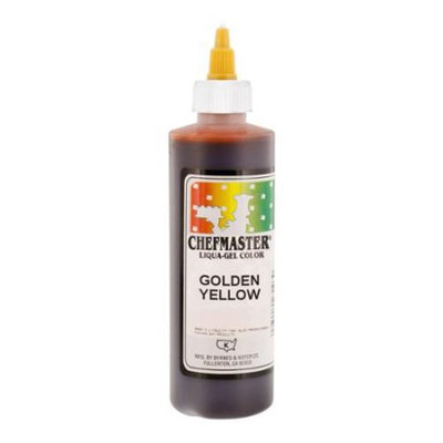 Chefmaster by US Cake Supply 10.5oz Golden Yellow Liqua-Gel Cake Food Coloring