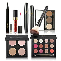 Frcolor Makeup Set - Eyeshadow, Mascara, Eyeliner, Eyebrow Powder, Blush Brush, Lip Gloss, 4 color Powder