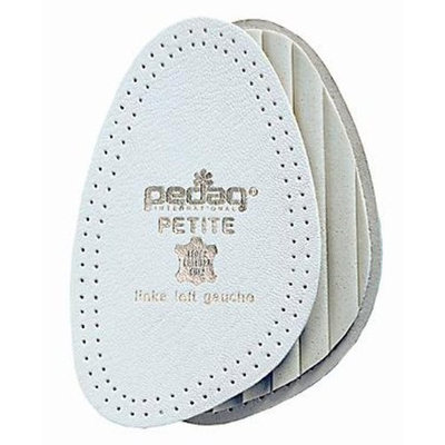 Pedag 147 Petite Leather Forefoot Insert with Latex Cushion, white, Women's 11/12