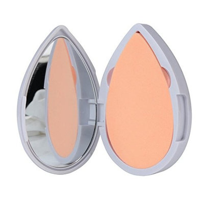 Fenleo Heart Shape Latex Puff Powder Foundation Puff Makeup Mirror and Puff Set