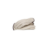 BLACKCANYON OUTFITTERS 82030 M GRAIN LEATHER DRIVER GLOVES WITH SHIRRED ELASTIC WRIST MEDIUM
