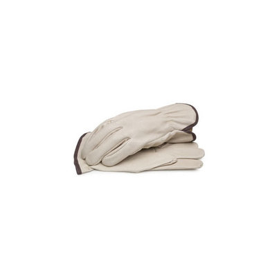 BLACKCANYON OUTFITTERS 82030 M GRAIN LEATHER DRIVER GLOVES WITH SHIRRED ELASTIC WRIST MEDIUM