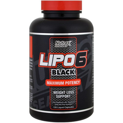 Nutrex Research Labs, Lipo 6 Black, Extreme Potency, 120 Black-Caps