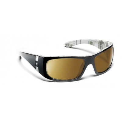 7 Eye Shaka Close Wrap Fitting Sunglasses, Black C-Note Frame, 24 - 7 NXT Contra