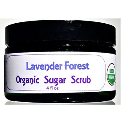 Flowersong Lavender Forest Organic Sugar Scrub - Soften, Moisturize and Exfoliate in One Step