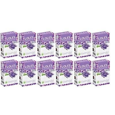 LOLE'S Premium 100% Natural Soap with Lavender, Face and Body Care Beauty Bar, Cleanse and Moisturize - Vitamin E, Paraben Free, NON-GMO, SLS-Free, Fresh Touch, 100% Vegetable - PACK OF 12 (3.5 oz ea)