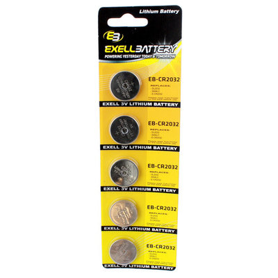 5pk 3V Lithium Coin Cell Battery CR2032 Replaces DL2032 KL2032 ECR2025 USA SHIP