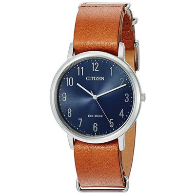 Citizen Eco-Drive Chandler Leather Mens Watch BJ6500-12L