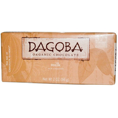 Dagoba Organic Chocolate, Milk Chocolate, 2 oz(pack of 4)