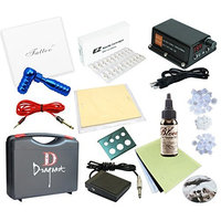 Complete Tattoo Kit 1 Machines Power Supply Bloodline ink