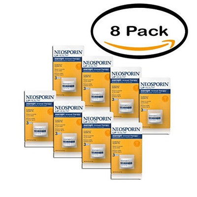 PACK OF 8 - Neosporin Lip Health Overnight Renewal Lip Protectant, 0.27 oz