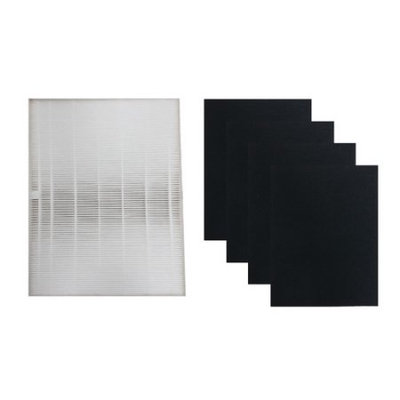 1 Fellowes HEPA Air Purifier Filter & 4 Carbon Filters Fit Fellowes AP-300PH Air Purifier, Compare to Part # HF-300, Designed & Engineered by Crucial Air