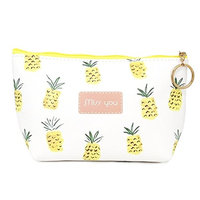 Me Plus Women Small Portable Travel Cosmetic Organizer Clutch Pouch Bag with Zipper Closure