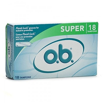O.B Super 18 Tampons Fluid Lock Protection