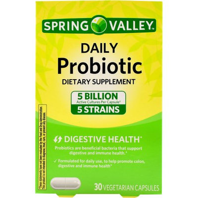 Walmart Spring Valley Daily Probiotic Dietary Colon Health Supplement