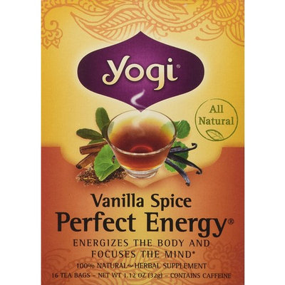 Yogi Tea Vanilla Spice Perfect Energy Tea Bags - 16 ct
