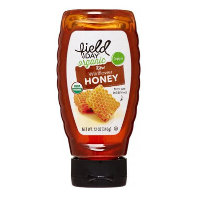 Fieldy Field Day Organic Honey, Raw Wildflower, 12 Oz