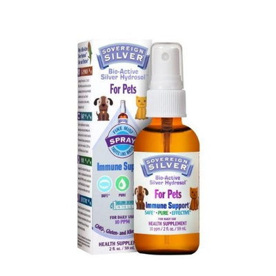 Bio-Active Silver Hydrosol for Pets Fine Mist Sovereign Silver Natural Immunogenics 2 oz Spray