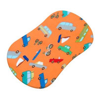 SheetWorld Fitted Bassinet Sheet (Fits Halo Bassinet Swivel Sleeper) - Vehicles Orange