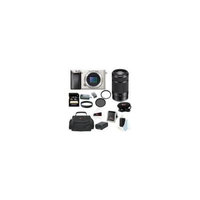 Sony Alpha a6000 (ILCE6000/S ILCE6000S ILCE6000-S) 24.3 MP Interchangeable Lens Camera (Body Only in Silver) + Sony SEL55210/B E 55-210mm F4.5-6.3 OSS E-mount Zoom Lens (Black) + Sony 32GB SD Card +