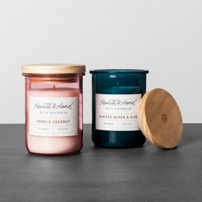 Lidded Jar Candle - Juniper Water & Aloe - Hearth & Hand with Magnolia