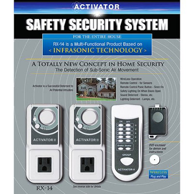Safeguard Activator RX-14C Infrasonic Multiple Sensor Home Security System, Silver