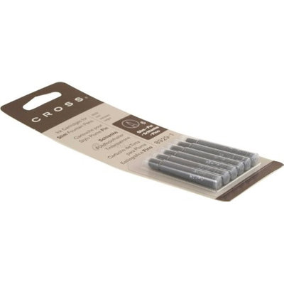 Cross Slim Fountain Pen Ink Cartridges, Pack Of 6