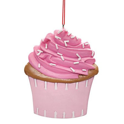 Miles Kimball Pink Cupcake Ornament