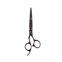 WITH FREE RAZOR ShearsDirect 440c Japanese Stainless True Left-Handed Shear with Ergonomic Handle, Black, 7 Inch, 2.7 Ounce