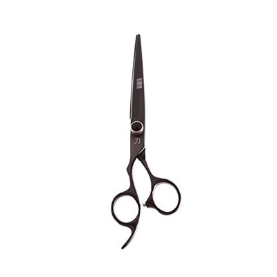 WITH FREE RAZOR ShearsDirect 440c Japanese Stainless True Left-Handed Shear with Ergonomic Handle, Black, 7 Inch, 2.7 Ounce
