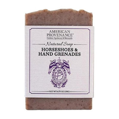 American Provenance 232441 4.75 oz Horseshoes & Hand Grenades Bar Soap