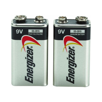 Energizer Max 9 Volt Battery, 2 ct