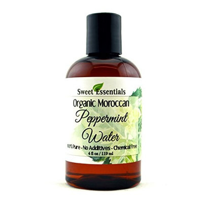 Organic Peppermint Water 4oz | Imported From France | Premium Face Toner | Chemical Free | Gentle | Calming | 100% Natural | Perfect for Reviving, Hydrating and Rejuvenating Your Face and Neck