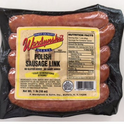 Wardynksi Smoked Polish Sausage Links 1 lb, Wardynski