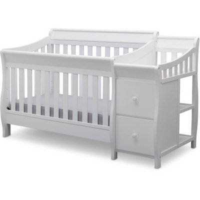 Delta Children Bentley S Convertible Crib N Changer, White