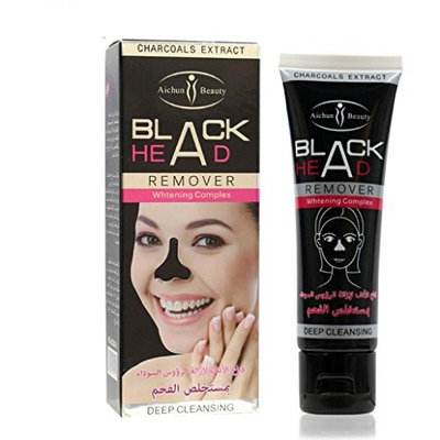 Blackhead Remover! AMA(TM) Deep Cleansing Purifying Peel Off Black Mud Face Mask Remove Blackhead Facial Mask (black)